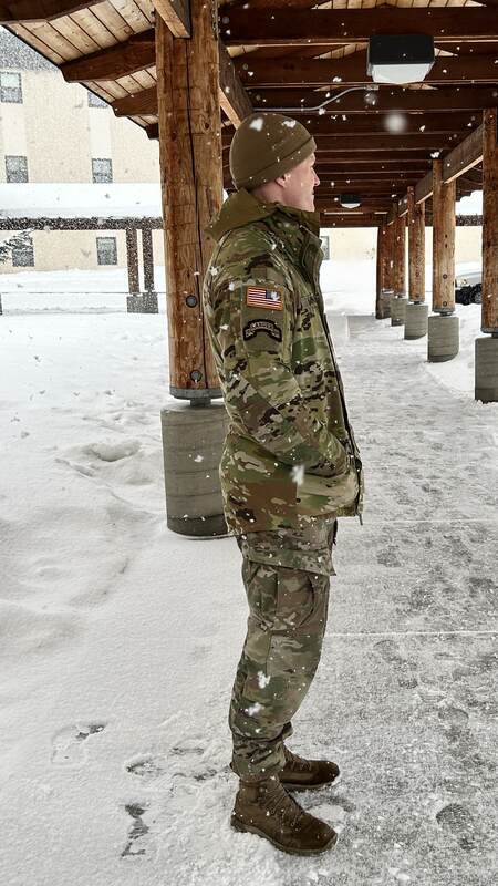 Service member at USO JBER