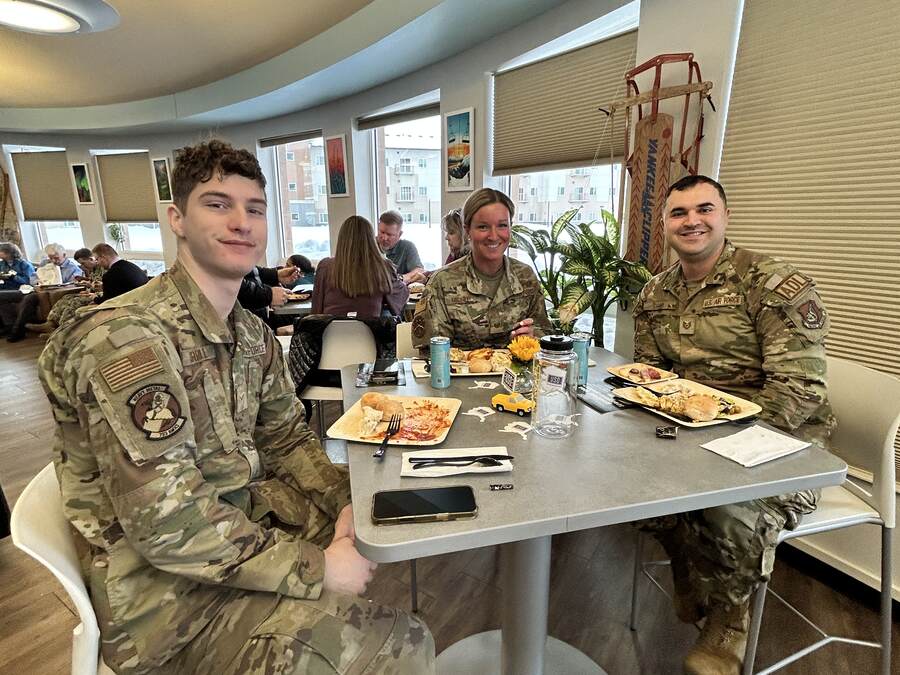 Service members gather at the USO at Joint Base Elmendorf-Richardson to relax and recharge